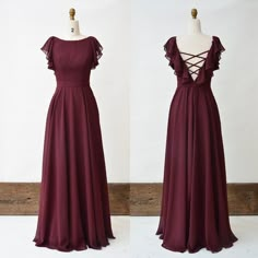 Burgundy Chiffon Bridesmaid Dresses, Bridesmaid Dress Burgundy, Bridesmaid Dresses With Sleeves, Gown Elegant, Burgundy Bridesmaid, Occasion Dresses Wedding, Burgundy Bridesmaid Dresses, Long Bridesmaid Dress, Maid Dress