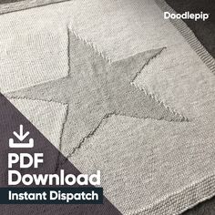 an image of a star on the side of a blanket with text overlaying it