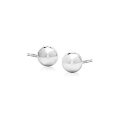 Ross-Simons - 6mm 14kt White Gold Ball Stud Earrings. Timeless, elegant and trendy, these 6mm white gold ball stud earrings are an all-time favorite with any fashion look. Post/clutch, 14kt white gold stud earrings. Jewelry Presentation, White Gold Stud Earrings, Black Diamond Earrings Studs, Ball Stud Earrings, Rose Gold Earrings Studs, White Gold Earrings Studs, White Gold Studs, Gold Rope Chains, Rose Gold Studs