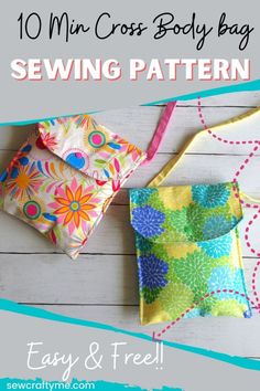 the sewing bag pattern is easy and free to sew