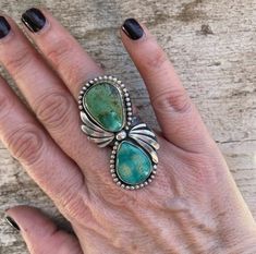 You'll receive compliments every time you wear this talon ring.  Definitely a showstopper - but also the most perfect every-day ring. Materials: Sterling Silver, Cady Mountain Plume Agate, Pilot Mountain Turquoise Size: 7.75 - Can be sized up a tiny bit. One-of-a-kind. Handcrafted with love, by me, in California. Free shipping.  Gift wrap included. Unique Untreated Turquoise Ring, Anniversary Emerald Cabochon Ring, Oval Turquoise Ring With Polished Finish, Turquoise Cabochon Ring For Anniversary, Unique Turquoise Gemstone Ring, Collectible Turquoise Cabochon Ring, Turquoise Ring With Large Stone For Anniversary, Vintage Turquoise Ring With Natural Stones, Pilot Mountain