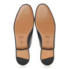 This is an authentic pair of GUCCI Calfskin Womens Princetown Slippers size 36 in Black. These chic loafers are crafted of smooth calfskin leather in black. They feature an aged gold horsebit embellishment, a rounded toe, and a 0.75-inch heel. Calf Skin, Slippers, Loafers, Gucci, Heels, Leather, Gold, Black