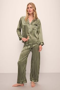 Inez Washable Silk Printed Long PJ Set – Eberjey Pj Sets Eberjey, Printed Relaxed Fit Sleepwear, Washable Silk Pajamas, Striped Long Sleeve Relaxed Fit Sleepwear, Plaid Relaxed Fit Sleepwear, Eberjey Pajamas, Silk Pajamas, Pj Sets, Polished Look