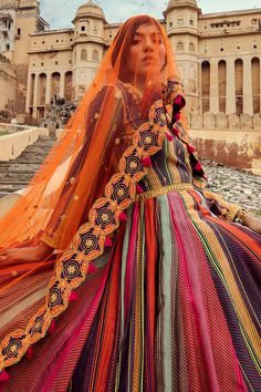 Multicolored anarkali with patchwork print, detailed hand embroidery and overlap bodice. Paired with orange sheer dupatta and churidar.
Component: 3
Printed
Neckline: V neck
Sleeve Length: Full
Fabric: Chanderi Silk
Color: Multi Color
Embroidered dupatta
Overlap bodice - Aza Fashions Multicolored Anarkali, Sheer Dupatta, Printed Anarkali, Embroidered Dupatta, Patchwork Print, Silk Embroidery, Churidar, Set For Women, Anarkali