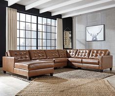 La Apartment, Sectional With Chaise, Auburn Brown, Modern Sofa Sectional, Armless Loveseat, Ashley Furniture Homestore, Types Of Sofas, Living Room Set, Modern Sectional