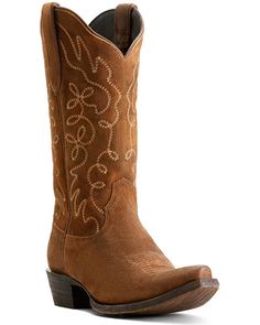 Suede upper Snip toe Womens Ariat Boots, Shyanne Boots, Dan Post Boots Woman, Corral Boots Womens, Laredo Boots, Thorogood Boots, Justin Boots Men, Justin Boots Womens, Kids Cowboy Boots