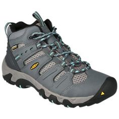 A Bass Pro Shops and Cabela's Exclusive!\u200b  \u000aPerfect for high-energy hikes across tough, rocky trails, KEEN\u00ae Koven Mid Waterproof Hiking Boots for women come ready for any adventure you take on. A great choice for day hikes and overnight backpacking adventures, these boots protect feet with their waterproof leather and breathable mesh uppers. KEEN.DRY\u2122 waterproof/breathable membrane protection inside the boots seal out water to keep feet comfortably dry. Removable EVA footbeds Overnight Backpacking, Women’s Hiking Boots, Hiking Boots For Women, Boots For Ladies, Waterproof Hiking Shoes, Hiking Boots Women, Waterproof Hiking Boots, Walking Boots, Hiking Gear