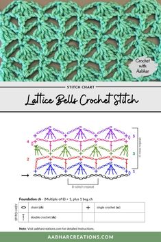 the crochet pattern for lattice ball stitch