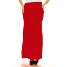 Product Description: Women's Plus Size Casual Solid Maxi Skirt is a must-have for any stylish and comfortable wardrobe. The skirt is designed to fit plus size women and is available in a range of sizes to ensure a perfect fit for all body types. Plus Size Casual High Waist Foldable Waistband Comfy Loose Fit Solid Maxi Skirt 1X-3XL Length: Approx 42.5 inches from waist to hem (including banded waist 5.5 inches,1,null) Waist: 35 in Model is wearing a size XL Made in USA Size Chart(Inches) / MSK013 Bohemian Style Skirts, Bodycon Maxi Skirt, Long Pencil Skirt, Skirt With Elastic Waistband, Moa Collection, Purple Skirt, Split Skirt, Half Skirt, Long Maxi Skirts