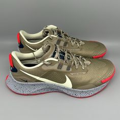 Thank You For Visiting Selling Monster1! Nike Air Pegasus Trail 3 Running Shoes Men's Sz 7 / Women's Sz 8.5 Style #Da8697-301 Color: Green Brand New In Box! *Smoke Free Home *Photos Are Of The Actual Product. *Please Review Photos To Ensure You Know What You Are Purchasing. Check Nike.Com For Sizing Questions. *Packaged With Care *Ships In 1 Business Day *Buy With Confidence. *Always Accepting Reasonable Offers! *We List New Items Weekly! *Don’t Miss Out, Follow Us Now! *Reach Out To Us If You H Nike Lace-up Running Shoes, Nike Trail Running Shoes With Round Toe, Nike Trail Running Sneakers With Round Toe, Nike Running Shoes With Boost Midsole, Nike Lace-up Running Shoes With Boost Midsole, Nike Low-top Trail Running Shoes With Cushioned Footbed, Hiking Sneakers With Air Max Cushioning And Round Toe, Hiking Sneakers With Air Max Cushioning, High-top Trail Running Shoes With Branded Insole