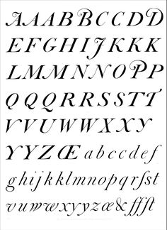 the upper and lower letters of an old fashioned font