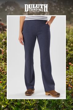 Once you slip into the soft, substantial cotton knit of NoGA® Naturale Bootcut Pants, youll never want to take them off! Comfortable Fitted Wide Leg Pants, Comfortable Full-length Fall Yoga Pants, Comfortable Full Length Yoga Pants For Fall, Comfortable Full Length Yoga Pants, Fall Full Length Comfortable Yoga Pants, Yoga Pants With Comfort Waistband For Fall, Comfort Waistband Yoga Pants For Fall, Comfortable Fitted Yoga Pants For Fall, Fall Yoga Pants With Pockets And Relaxed Fit