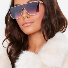 Brand New, Comes With Case Trendy Purple Shield Sunglasses For Summer, Chic Purple Sunglasses With Uva Protection, Chic Purple Sunglasses With Mirrored Lenses, Quay Australia, Colored Sunglasses, Sunglasses Accessories, Sunglasses Women, Women Accessories, Australia