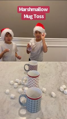 Holiday Minute-To-Win-It Games for Kids ⋆ Raising Dragons Christmas Minute To Win It, Raising Dragons, Funny Christmas Party Games, Upside Down Christmas Tree, Fun Family Christmas Games, Xmas Games, Gingerbread Party, Minute To Win, Christmas Games For Kids