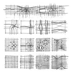 some lines that are drawn in different directions