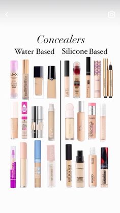 Water Based And Silicone Based Makeup, Water Base Makeup, Silicone Based Makeup, Water Based Makeup Products, Girly Tips, Best Drugstore Foundation