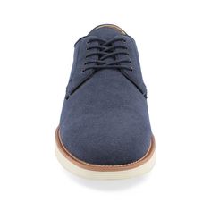 The Ingram derby from Vance Co. will have you going from work to a night out with the guys looking fresh with their lightweight EVA outsole and vegan leather uppers. Their 6 mm Tru Comfort Foam� massaging insole will give you all the comfort you need to walk around town without worry. This style will keep you looking dapper with its round toe and lace-up closure. Business Casual Lace-up Shoes With Cushioned Footbed, Casual Round Toe Derby For Business Casual, Casual Derby Shoes With Round Toe For Business Casual, Casual Round Toe Derby Shoes For Business Casual, Casual Derby Shoes With Rubber Sole For Work, Casual Derby Shoes With Rubber Sole And Round Toe, Casual Lace-up Derby Shoes With Rubber Sole, Casual Dress Shoes With Textured Sole For Derby, Casual Plain Toe Derby For Business Casual