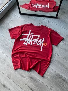 Vintage Stussy Made In USA Red Boxy T shirt  Shirt Outfit  Gifts For Men Gifts For Women Easy 30 day return policy Vintage Stussy, Shirts Ideas, Men Gifts, Young T, Tee Shirt Designs, Shirt Store, Graphic Tee Shirts, Unique Tshirts, Personalized T Shirts