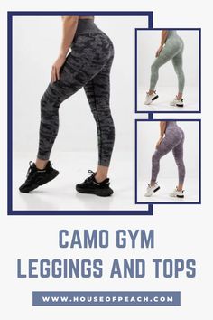 Do you want to revamp your gym look? Then why not go camo? Our top-notch camo gym leggings are the perfect companion for any gym sesh or even a casual look for your post-workout chill. #Unleashyourpeach. ♡ Gym Look, Buy Leggings, Camo Leggings, Post Workout, Camo Print, Go Out, Casual Looks, Camouflage