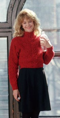 80s Preppy Fashion, Late 80s Fashion, 1980s Outfits, 80s Fashion Outfits, Preppy Women, 1980s Fashion, Red Sweater, Outfit Inspo Fall