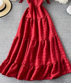 Cute A line short dress fashion dress Fabric: blended Color: white, purple, black, red Size(cm): S, M S length 138 bust 93 S length 139 bust 97 Red Mini Dress Loose, Red A-line Summer Mini Dress, Casual Red A-line Mini Dress, Casual Red V-neck Summer Dress, Red Knee-length Cotton Mini Dress, Short Dress Styles, A Line Shorts, Dress Fashion, Purple Black