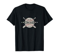 PRICES MAY VARY. Cool vintage graphic Chicago Illinois baseball t-shirt is perfect for sports fans from Chicago Illinois that love the game of baseball. Show your pride and love for Chicago IL with this original creative game day t-shirt design. Makes a great gift for any baseball fan that loves & calls Chicago Illinois home. This old school distressed retro worn looking graphic sports design tee is available in several colors for mens womens and kids tees. Lightweight, Classic fit, Double-needl Baseball Graphic Tees, Chicago Baseball, Kids Tees, Baseball Tees, Baseball Fan, Vintage Baseball, Vintage Graphic, Cool Vintage, Chicago Illinois