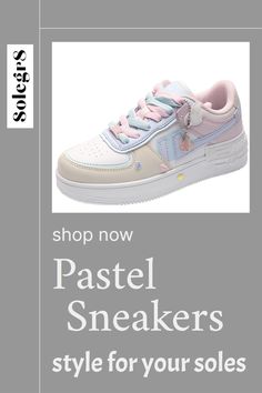 Breeze through your day in our breezy pastel sneakers! 🍦👟 Soft hues, ultimate comfort, and a style that speaks spring. Whether you're running errands or just enjoying a casual day out, these sneakers are your go-to for effortless chic. #PastelSneakerDiaries #StyleInEveryStep #FreshKicks Pastel Sneakers, Athletic Chic, Chic Sneakers, Chunky Trainers, Trending Sneakers, Women Sneakers, Trendy Sneakers, Effortless Chic, Casual Everyday