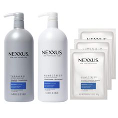 PRICES MAY VARY. REPAIR HAIR FROM THE INSIDE: Want strong and deeply nourished hair? Nexxus Therappe & Humectress Shampoo and Conditioner for Normal to Dry Hair is designed to help rescue and visibly repair dry hair LOCK IN MOISTURE, UNLEASH SMOOTH HAIR: With Elastin Protein and Caviar Complex, this shampoo and conditioner will leave your hair feeling silky from morning to night and help retain natural movement ULTIMATE MOISTURE: Transform your dry locks into smooth and shiny locks, as if you ju Masks For Dry Hair, Nexxus Shampoo, Nexxus Hair Products, Natural Movement, Hair Locks, Moisturizing Conditioner, Moisturizing Shampoo, Nourishing Hair, Hair Repair