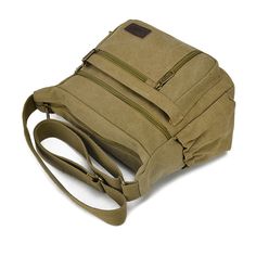 Specification: Product Name Casual Shoulder Crossbody Outdoor Bag Size 30*24*10 CM Material Canvas Casual Crossbody Laptop Bag For School, Casual Shoulder Laptop Bag For Daily Use, Casual School Crossbody Laptop Bag, Casual Rectangular Laptop Bag With Zipper Closure, Multifunctional Khaki Shoulder Bag For Travel, Casual Laptop Shoulder Bag With Zipper, Casual Rectangular Laptop Bag, Casual Travel Backpack Shoulder Bag, Casual Green Laptop Bag For Daily Use