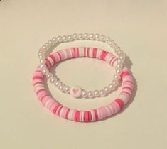 Make Clay Beads, Girly Bracelets, Colorful Bead Bracelets, Clay Bead Necklace, Beaded Braclets, Preppy Bracelets, Homemade Bracelets, Friendship Bracelets Designs, Halter Swimsuit