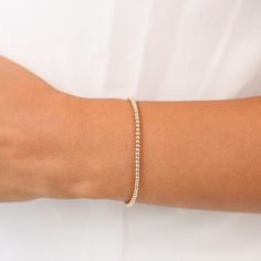 Handmade
Metal: Solid 14K Solid Gold
Chain Width: Approx. 3MM Elegant Gold Bracelet With Beaded Chain, Dainty Yellow Gold Bracelet With Beaded Chain, 14k Gold Beaded Chain Bracelet Gift, Elegant Everyday Gold Bracelet With Round Beads, Elegant 14k Gold Beaded Chain Bracelets, Minimalist Yellow Gold Beaded Chain Bracelet, Yellow Gold Bracelet With Tiny Beads For Everyday, Minimalist 14k Gold Filled Bracelet With Round Beads, Yellow Gold Beaded Bracelets With Adjustable Chain