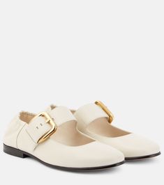 Astaire leather Mary Jane flats in white - Bottega Veneta | Mytheresa White Mary Jane Shoes, Spring Sunglasses, Leather Mary Jane Flats, Bottega Veneta Shoes, Neutral Shoes, Mary Jane Flats, Leather Chelsea Boots, Leather Mary Janes, Jane Shoes