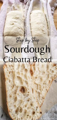 step by step instructions to make sourdough ciabatta bread