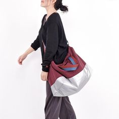 Unique design women large bag women canvas backpack canvas shoulder bag. Canvas Backpack, Canvas Shoulder Bag, Large Bag, Handbag Backpack, Womens Backpack, Simple Style, Bags Women, Color Block, Unique Designs