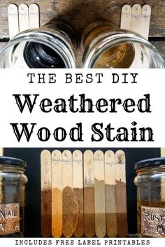 the best diy weathered wood stain