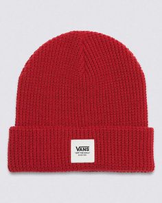 Keep your noggin warm in the Vans Waffle Cuff Beanie. Featuring a cozy waffle knit in a woven acrylic fabric, this stylin' beanie also boasts a classic Vans® woven label for added branding.  100% Acrylic fabric  Waffle knit cuff beanie 7 1/2'' height Vans woven label Classic Vans, Vans Off The Wall, Acrylic Fabric, Woven Label, Woven Labels, Knit Cuff, Waffle Knit, Waffles, Cuff