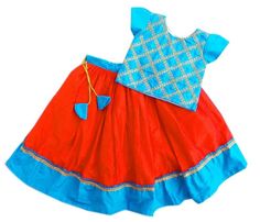 DESCRIPTION Rajasthani Lehenga, Pavadai For New Born Baby Kids Lehenga Indian traditional silk Net lehanga choli South Pavadai Set Festive Ethnic Wear PRODUCT DETAILS Product: Lehenga Choli/ Pattu Pavadai Color: as shown in the picture Condition: New fabric : Silk Material Washing Instructions: Dry Clean Only NOTE *Actual color may vary slightly from your monitor. *We dispatch the product within 5 days after Confirmation of Payment Received. *Payment accept through PayPal only. The Shipping Cost Cotton Choli With Traditional Drape, Traditional Cotton Choli With Self Design, Festive Cotton Choli With Self Design, Red Cotton Choli For Festive Occasion, Traditional Drape Cotton Choli With Self Design, Orange Art Silk Sets With Dori Work, Orange Art Silk Set With Pallu, Festive Red Cotton Choli, Cotton Choli With Self Design For Navratri