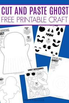 Ghost Craft Printable: FREE Cut and Paste Activities Easy Halloween Activity For Kids, Halloween Activities For Grade 1 And 2, October Classroom Crafts, Spookly Craft, Halloween Crafts Third Grade, Halloween Craft Classroom, Halloween Projects For Kindergarten, Halloween Classroom Crafts Kindergarten, Halloween Activities For Kids Elementary