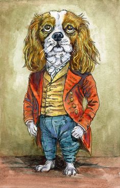 Thank you in advance for any likes or comments!
#DoodlewashJanuary2025 prompt: Pet. 
January 14 is National Dress Up Your Pet Day.
Did you know one of the first known instances of dressing dogs up came from the 1830’s when Queen Victoria writing of dressing her dog in a scarlet jacket and blue trousers?
I did this on a day that was really gloomy, and was a bit shocked when I looked at it in better light - poor puppy is far more green than the blonde I intended.
Kuretake Managaka Zig Pigment pen & Daniel Smith Watercolor in a Lightwish Cold Press sketchbook.
#kuretakezig_usa #kuretakejapan #danielsmithartistsmaterials #danielsmithwatercolors #lightwish_official #WorldWatercolorGroup