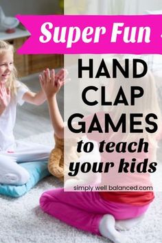 Hand Games For Kids, Hand Clapping Games, Clapping Games, Grandparents Activities, Family Fun Games, Fun Games For Kids, Toddler Fun, Music Classroom, Kids Songs