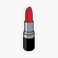 Lipstick Sticker, فن الرسم بالمسامير, Makeup Stickers, Stickers Cool, Cute Laptop Stickers, Paper Doll Template, Scrapbook Stickers Printable, Stickers For Sale, Red Lipstick