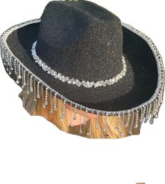 Bridesmaid Accessories, Rhinestone Trim, From Santa, Cowboy Hat, Custom Orders, Cowboy Hats, Selling On Etsy, Sell On Etsy, Cowboy