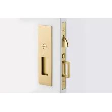 an open door with a handle on the front and side of it, in gold