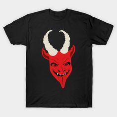 scary Krampus for Christmas -- Choose from our vast selection of Crewneck and V-Neck T-Shirts to match with your favorite design to make the perfect custom graphic T-Shirt. Pick your favorite: Classic, Relaxed Fit, V-Neck, Tri-Blend, Dolman Extra Soft Tri-Blend, Slouchy V-Neck, Slouchy, Premium, Heavyweight, Curvy, Ringer, and Curvy V-Neck. Customize your color! For men and women. Red Halloween T-shirt With Graphic Print, Red Halloween Graphic T-shirt, Red Graphic Print T-shirt For Halloween, Red Halloween Graphic Tee, Red Band Merch T-shirt For Halloween, Red T-shirt For Halloween Fan Merchandise, Red Fan Merchandise T-shirt For Halloween, Red Halloween Fan Merchandise T-shirt, V Neck T Shirt