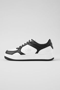 Alo x 01 Classic - Black/White | Alo Yoga Alo Shoes, Expensive Things, Modern Streetwear, Street Shoes, Ballet Pink, Pressure Points, New Sneakers, Back Women, Clean Modern