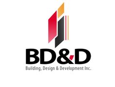 b & d building, design and development inc logo with the letter b and d