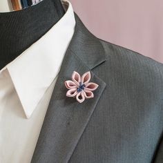 Men's Lapel Pin / Lotus Flower Lapel Pin / Wedding | Etsy Elegant Wedding Pins With Handmade Flowers, Flower Lapel Pin Brooch For Wedding, Flower Lapel Pin For Weddings, Handmade Flower Shaped Brooches For Formal Occasions, Formal Pink Brooch Lapel Pin, Formal Pink Lapel Pin Brooch, Floral Wedding Lapel Pin Brooch, Flower Shaped Wedding Lapel Pin Brooch, Formal Handmade Flower Brooches