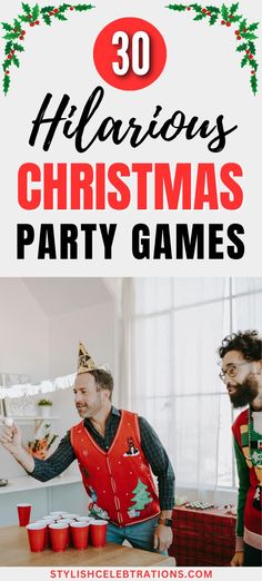 30 Hilarious Christmas Party Games For The Whole Family Family Get Together Games Party Ideas, Funny Xmas Games For Adults, Family Games For Party, Christmas Party Ideas For Adults Group Games For Kids, Party Games Christmas Families, Christmas Dinner Activities Party Games, Solo Cup Christmas Tree Game, Funny Adult Christmas Party Games, Games For The Holidays Families