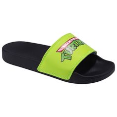 Odd Sox, Slide, Slip On Sandal, TMNT, Soft, Comfortable, Unisex. Fun and funky, Odd Sox Slides are the best sandals for maximizing leisure. These shoes are effortless to wear, perfect for the pool or beach. With popular character/ brand designs, they're also great as party favors and gift ideas! Key features: stylish, on-the-go, comfortable fits most adults available in medium or large sizes Non-slip Synthetic Fun Slides, Fun Non-slip Synthetic Slides, Green Non-slip Slide Sport Sandals, Green Non-slip Slippers For Leisure, Green Non-slip Casual Flip Flops, Casual Green Non-slip Flip Flops, Green Non-slip Synthetic Slides, Fun Non-slip Slide Flip Flops, Green Casual Slides For Swimming