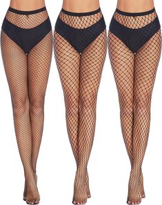 stretchy fabric This fishnet tights shows your perfect body and spike your confidence. The fishnet stockings giving your legs a skinny and unique appearance. Perfect Match: Dressing the fishnet tights coupled with your favorite skirts or shorts. they are also suitable for daily wear. stage shows and cosplay party. these are a perfect fit and will let you show off your fashion sense in a creative manner. Extremely Comfort & High Elasticity: Fishnet Stockings Super stretchy fabric. fits Small to X